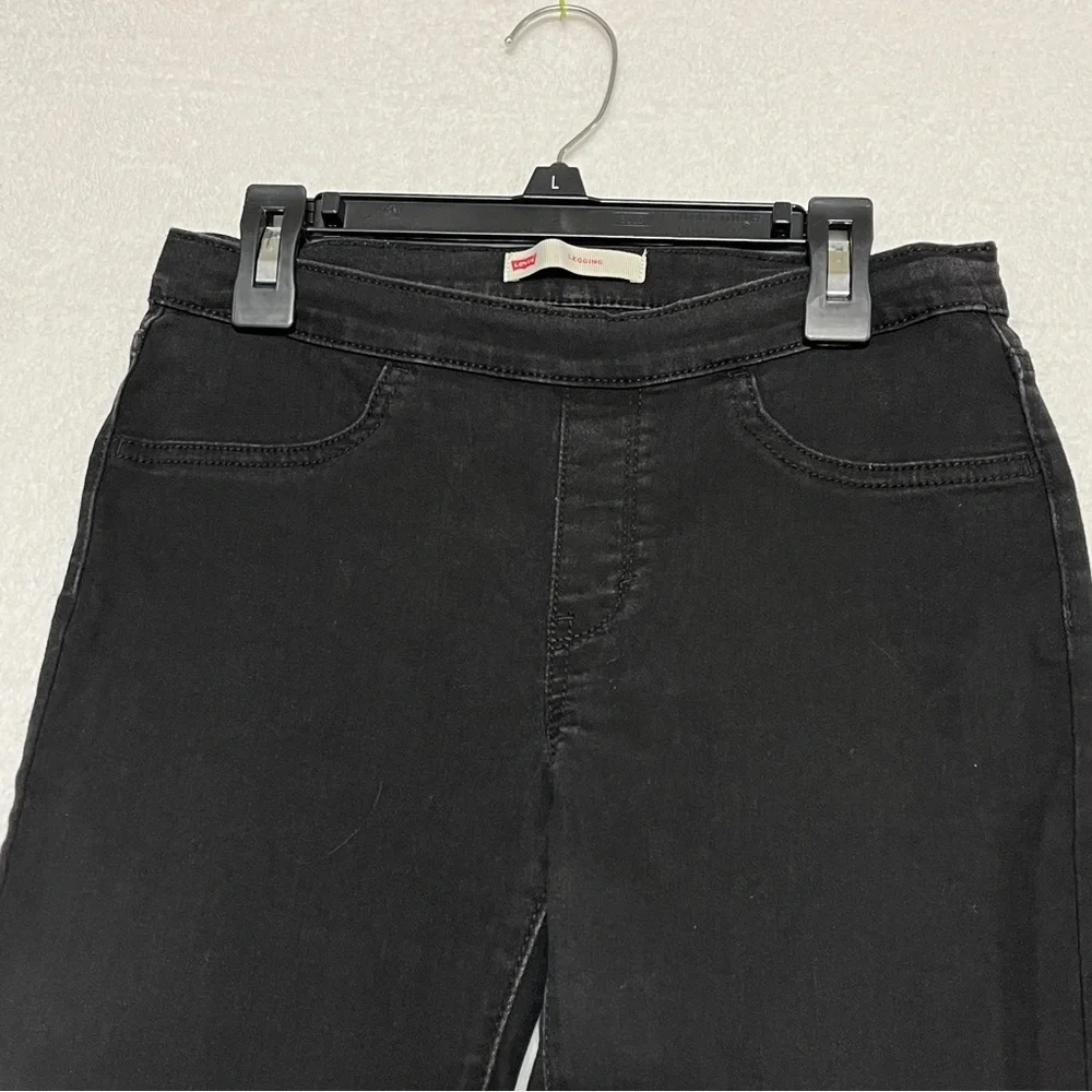 Levi's Girls Leggings Pull-on Black Stretchy Size 14 Regular